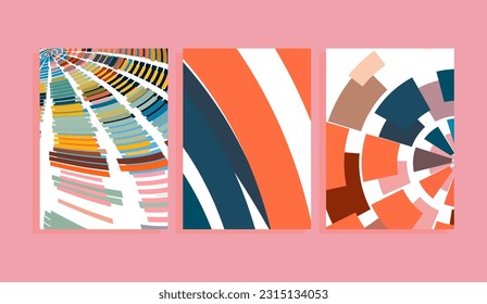 abstract background with dynamic lines and colorful stripes