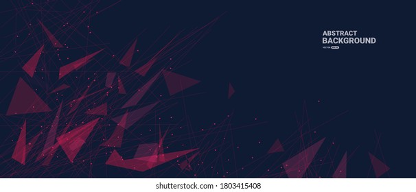 Abstract background with dynamic lines.Big data visualization concept. 