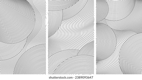 Abstract background with dynamic lines illustration.