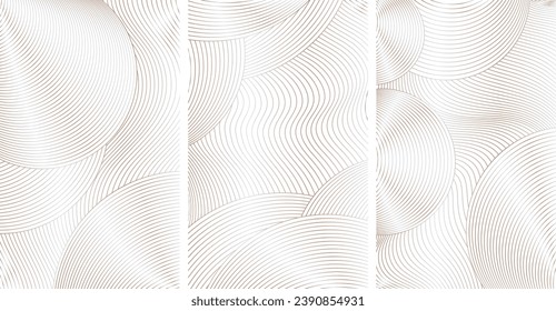 Abstract background with dynamic lines illustration.