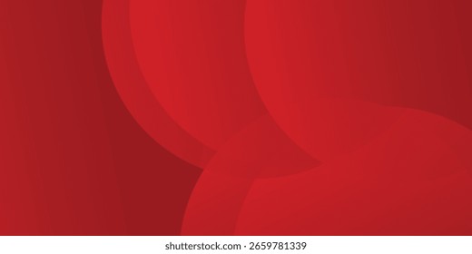 Fundo abstrato de círculos vermelhos dinâmicos sobrepostos