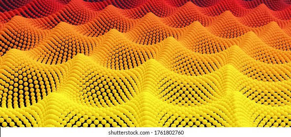 Abstract background with dynamic particles. Texture. 3d vector Illustration. 