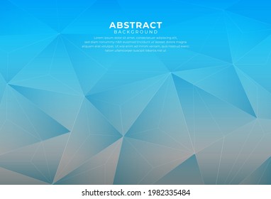 Resumen de fondo formas poligonales dinámicas azul claro. Patrón geométrico moderno vectorial, para banner, folleto, portada, afiche, presentación, volante. Ilustración del vector