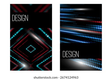 Fundo abstrato com composição dinâmica da forma. Elemento de design para cartaz, cartão, folheto, apresentação, brochuras, capa. Ilustrações vetoriais.