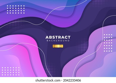 Abstract Background Dynamic Abstract Shape Gradient Blue, Purple and Pink