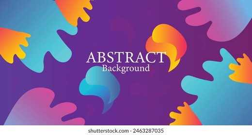 Abstract background with dynamic shape vector illustration.