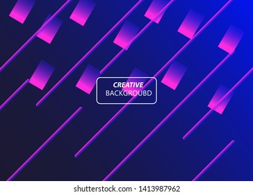 Abstract background. Dynamic shapes with color gradient composition
