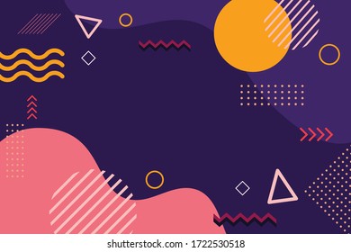 Abstract background with dynamic shapes. background modern suitable for landing page, website and cover page. vector