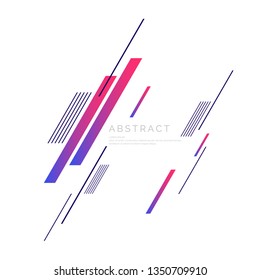 Abstract background with dynamic shapes. Vector template for design.