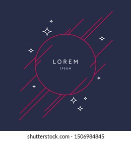 Abstract background with dynamic shapes. Vector template for design.