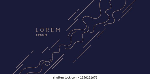 Abstract background with dynamic shapes. Vector template for design.