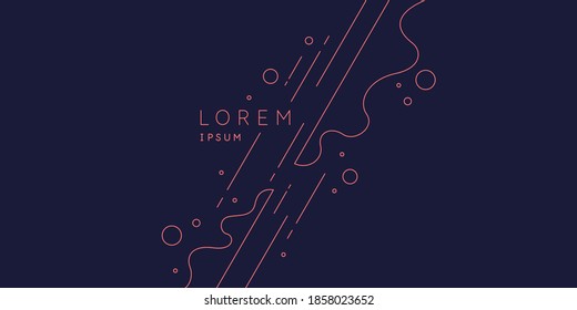 Abstract background with dynamic shapes. Vector template for design.