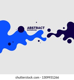 Abstract background with dynamic splash. Vector illustration in flat minimalistic style