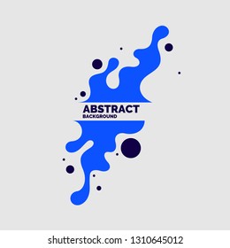 Abstract background with dynamic splash. Vector illustration in flat minimalistic style