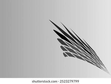 Abstract background with a dynamic and strong figure 