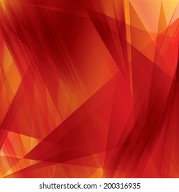 Abstract Background - Dynamic Structure Of Red And Orange Triangles 