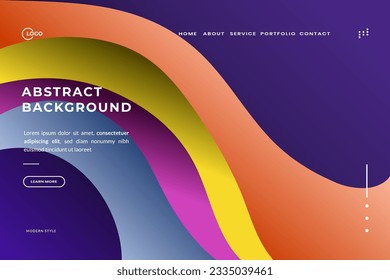 Resumen El color de onda dinámica de fondo se utiliza para el diseño de la interfaz de usuario UX, especialmente en sitios web, aplicaciones e interfaces digitales