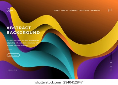 Abstract Background Dynamic Wave Colorful is used for website UI UX creativity and vibrancy to the website, making it visually appealing and engaging for users