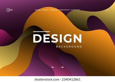 Abstrakter Hintergrund Dynamic Wave Colorful wird für die Website UI UX Kreativität und Lebendigkeit der Website verwendet und macht sie visuell anziehend und fesselnd für Benutzer
