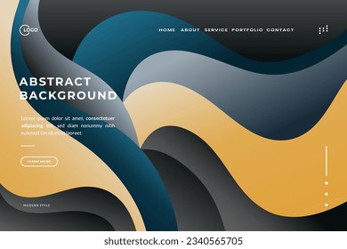 Abstrakter Hintergrund Dynamic Wave Colorful wird für die Website UI UX Kreativität und Lebendigkeit der Website verwendet und macht sie visuell anziehend und fesselnd für Benutzer