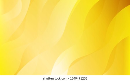 Abstract Background With Dynamic Wave Effect. Design For Cover Page, Poster, Banner Of Websites. Vector Illustration with Gold Color Gradient