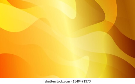 Abstract Background With Dynamic Wave Effect. Design For Cover Page, Poster, Banner Of Websites. Vector Illustration with Gold Color Gradient
