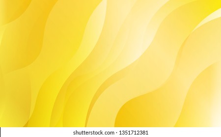 Abstract Background With Dynamic Wave Effect. Design For Cover Page, Poster, Banner Of Websites. Vector Illustration with Gold Color Gradient