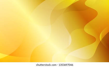Abstract Background With Dynamic Wave Effect. Design For Cover Page, Poster, Banner Of Websites. Vector Illustration with Gold Color Gradient