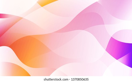 Abstract Background With Dynamic wave Effect. For Futuristic Ad, Booklets. Vector Illustration with Color Gradient