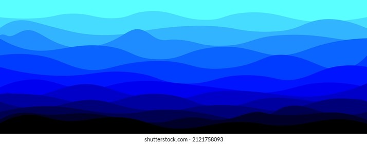 Abstract background with dynamic wave effect. Symbol of the sea, water, summer and beach. Can be used for advertising, marketing, presentation. Vector illustration