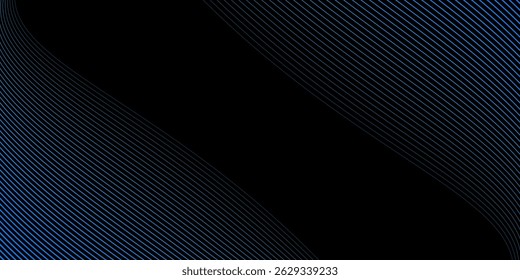 Fondo Abstractas con una onda dinámica. Ola futurista con puntos. Concepto de Big Data. Fondo de tecnología Abstractas. Pantalla panorámica 3D