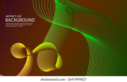 Abstract background with dynamic waves and lines. Vector illustration for your design