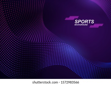 Abstract background with a dynamic waves of minimalist style. Vector illustration