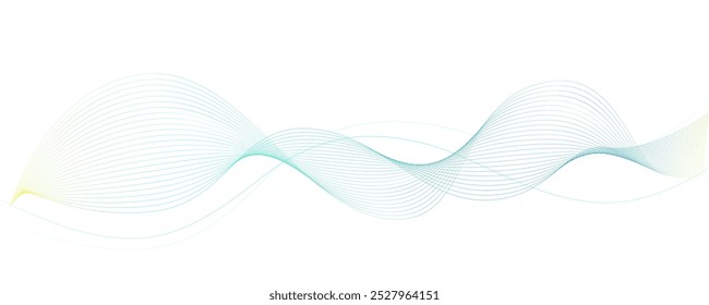 Abstract background with dynamic waves. Vector illustration. Clip-art.