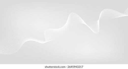 Abstract background with dynamic wavy lines, Digital future technology concept background, vector illustration