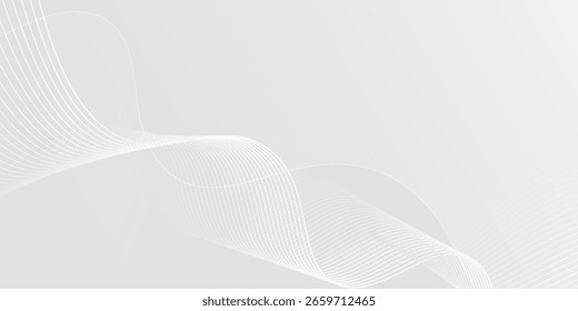 Abstract background with dynamic wavy lines, Digital future technology concept background. Eps10