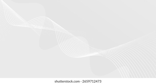 Abstract background with dynamic wavy lines, Digital future technology concept background. Eps10