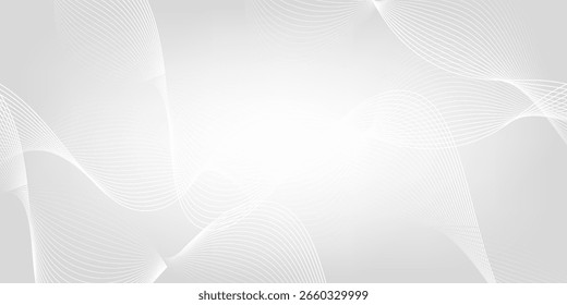 Abstract background with dynamic wavy lines, Digital future technology concept background, vector illustration