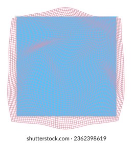 abstract background with dynamic wavy mesh