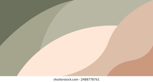 Abstract background with dynamic wavy shapes, Colorful minimal wavy background with soft color, vector, illustration