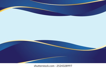 Abstract background dynamic wavy shapes blue colors