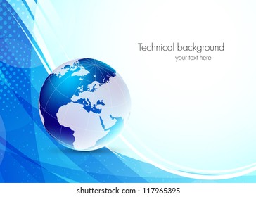 Abstract background with earth