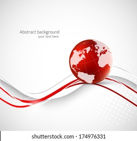 Abstract background with earth