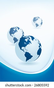 abstract background with Earth in blue color