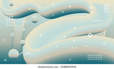 Abstract background of earth color palette. Flowing element trend design. Magazine, leaflet, billboard, sale, banner, flyer, background. Eps 10