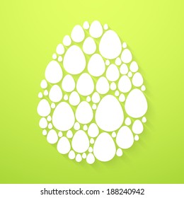 Abstract background with easter, trendy design template