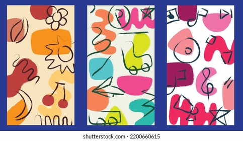 Abstract background. easy editable color for social networks stories, vector illustration. Design backgrounds for social media.
