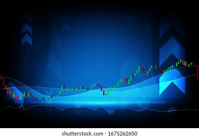 abstract background of economy crisis data stock market graph