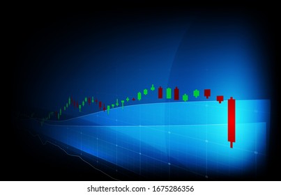 abstract background of economy crisis down stock market graph