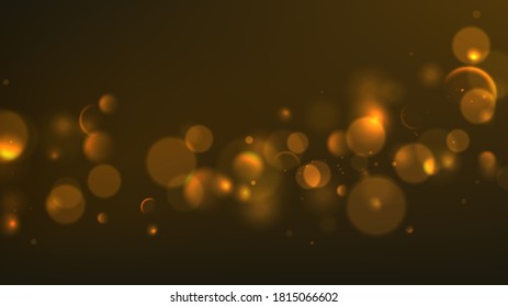Abstract background with effect bokeh. Vector illustration with effect bokeh on dark background.